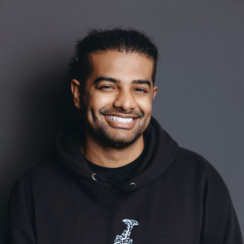 Ahmed smiling